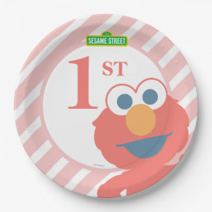Sesame Street Elmo - Baby Birthday Paper Plate