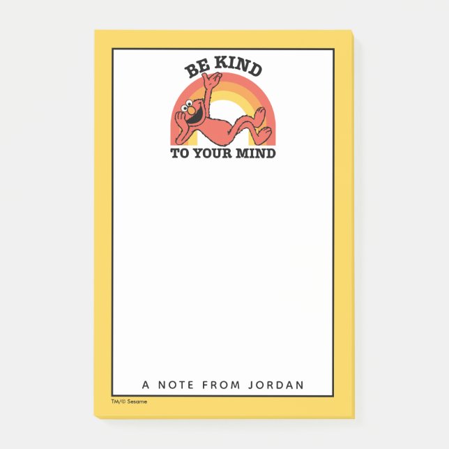 Sesame Street | Elmo Be Kind | Add Your Name Post-it Notes (Front)