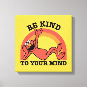 Sesame Street Elmo Be Kind to Your Mind Canvas Print