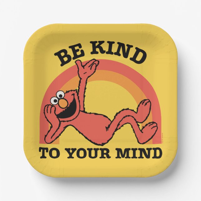 Sesame Street | Elmo Be Kind to Your Mind Paper Plate (Front)