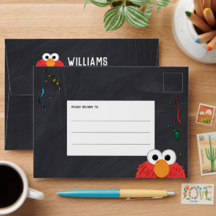 Sesame Street Elmo Birthday Chalkboard Envelope