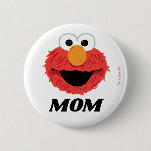 Sesame Street Elmo Birthday Chalkboard Mum 6 Cm Round Badge