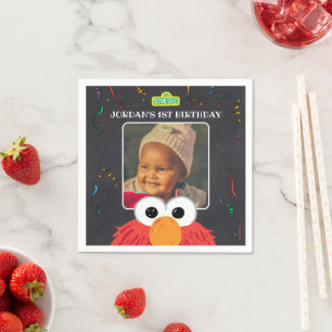 Sesame Street Elmo Birthday Chalkboard Napkin