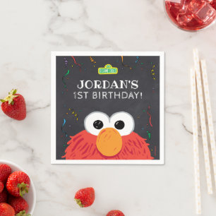Sesame Street Elmo Birthday Chalkboard Napkin