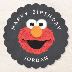 Sesame Street   Elmo Birthday Chalkboard Paper Coaster