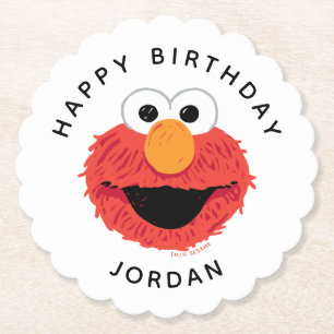 Sesame Street   Elmo Birthday Chalkboard Paper Coaster