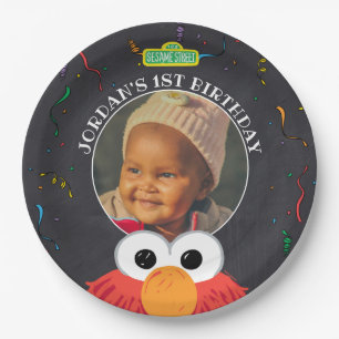 Sesame Street Elmo Birthday Chalkboard Paper Plate