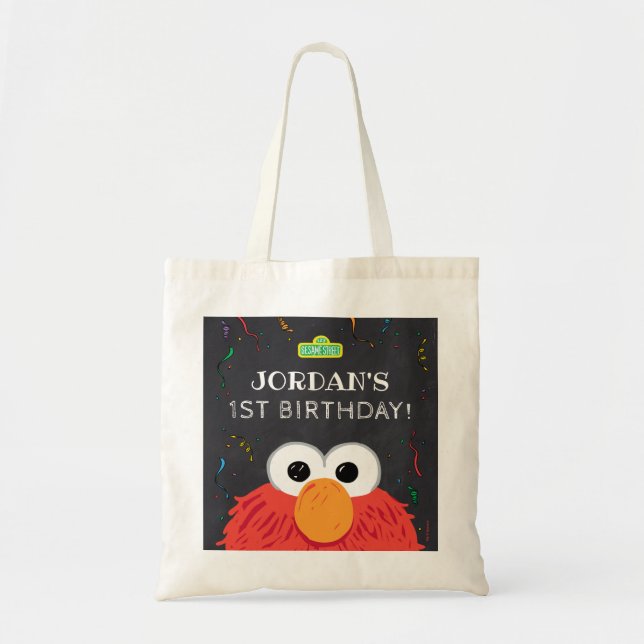 Sesame Street | Elmo Birthday Chalkboard Tote Bag (Front)