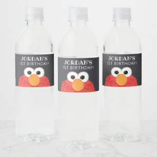 Sesame Street   Elmo Birthday Chalkboard Water Bottle Label