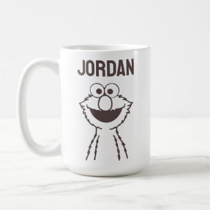 Sesame Street   Elmo Bright   Add Your Name Coffee Mug