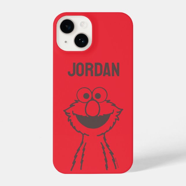 Sesame Street | Elmo Bright | Add Your Name iPhone Case (Back)