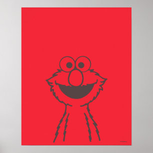 Sesame Street Elmo Bright Poster