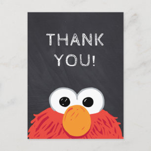 Sesame Street Elmo Chalkboard Birthday Postcard