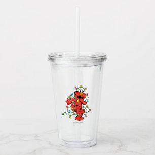 Sesame Street   Elmo Christmas Lights Acrylic Tumbler