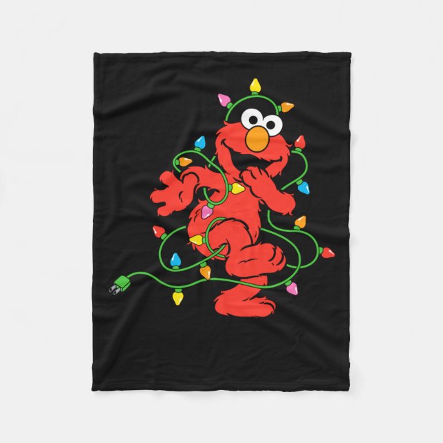 Sesame Street Elmo Christmas Lights Baby  Fleece Blanket (Front)