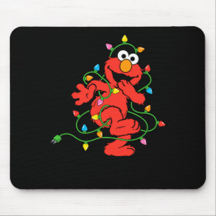 Sesame Street Elmo Christmas Lights Baby  Mouse Mat