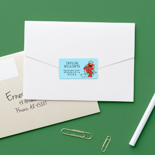 Sesame Street Elmo Christmas Lights Label