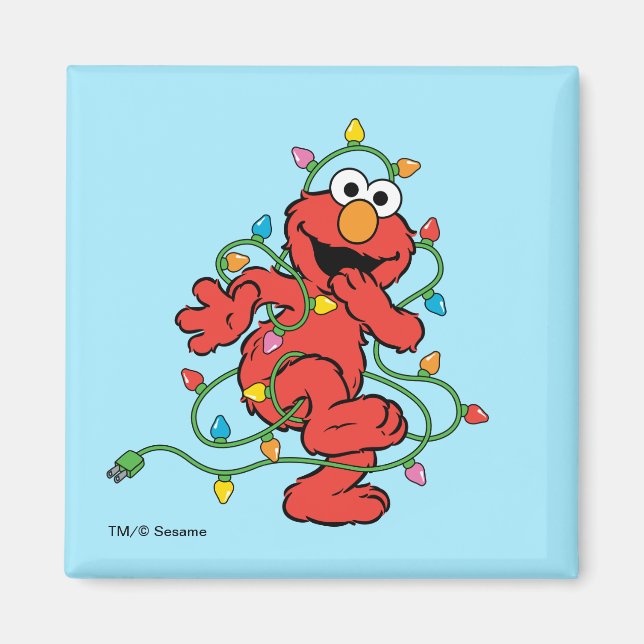 Sesame Street | Elmo Christmas Lights Magnet (Front)