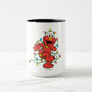 Sesame Street   Elmo Christmas Lights Mug