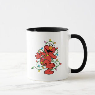 Sesame Street Elmo Christmas Lights Mug