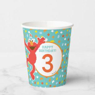Sesame Street   Elmo Confetti Birthday Paper Cups