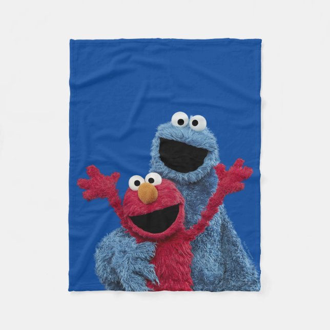 Sesame Street | Elmo & Cookie Monster Fleece Blanket (Front)