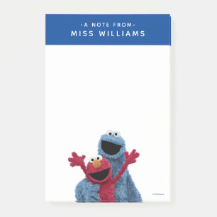 Sesame Street Elmo & Cookie Monster Post-it Notes