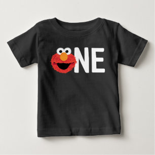 Sesame Street   Elmo Face I'm One Birthday Baby T-Shirt