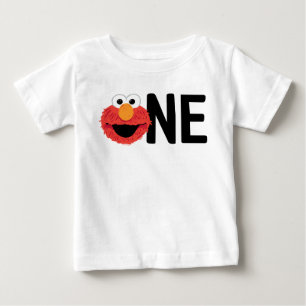 Sesame Street   Elmo Face I'm One Birthday Baby T-Shirt