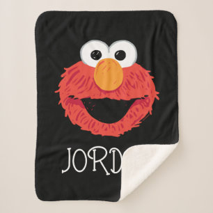 Sesame Street   Elmo Face Sherpa Blanket