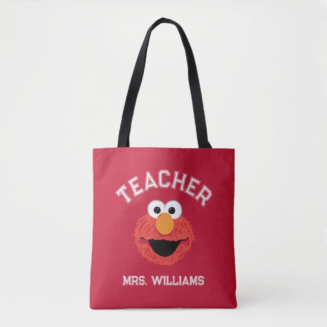 Sesame Street | Elmo Face Teacher Tote Bag (Front)