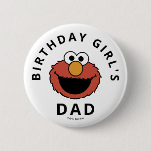 Sesame Street Elmo - First Birthday Button