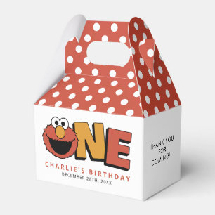 Sesame Street Elmo - First Birthday Favor Boxes