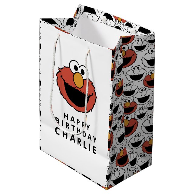 Sesame Street | Elmo - First Birthday Medium Gift  Medium Gift Bag (Front Angled)