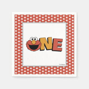 Sesame Street Elmo - First Birthday Napkins