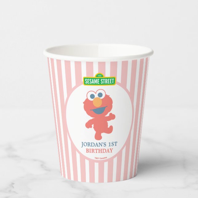 Sesame Street | Elmo - First Birthday  Paper Cups (Left)