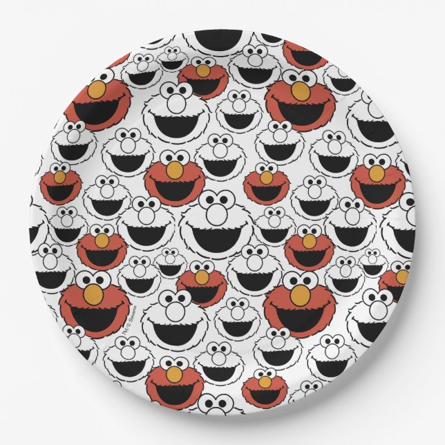 Sesame Street | Elmo - First Birthday Paper Plates (Front)