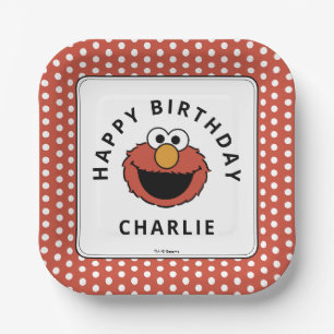 Sesame Street Elmo - First Birthday Paper Plates