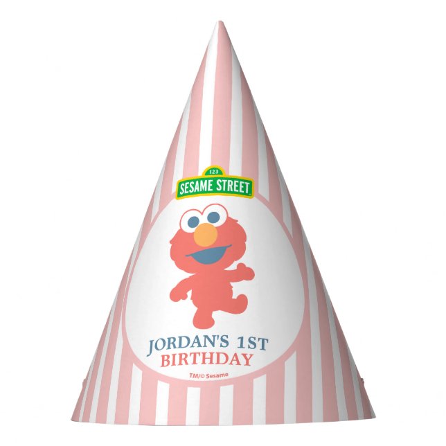 Sesame Street | Elmo - First Birthday Party Hat (Front)