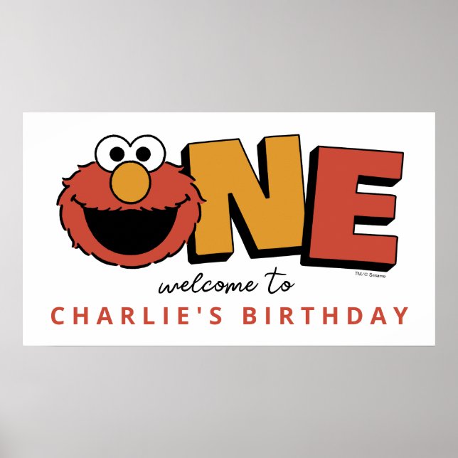 Sesame Street | Elmo - First Birthday Poster (Front)