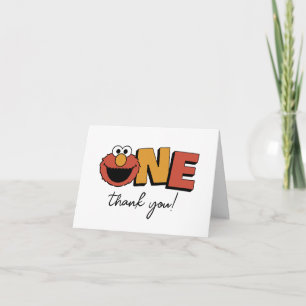Sesame Street   Elmo - First Birthday Thank You Card