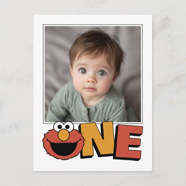 Sesame Street | Elmo - First Birthday Thank You Po Postcard (Front)