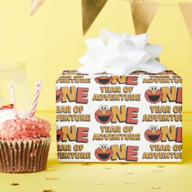 Sesame Street | Elmo - First Birthday Wrapping Pap Paper (Birthday Party)
