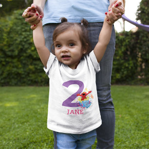 Sesame Street Elmo Girl's 2nd Birthday Baby T-Shirt