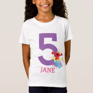 Sesame Street Elmo Girl's 5th Birthday T-Shirt