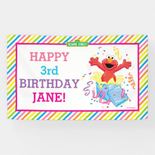 Sesame Street Elmo Girl's Birthday Banner