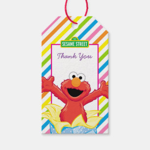 Sesame Street Elmo Girl's Birthday Gift Tags