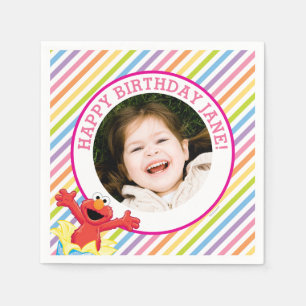 Sesame Street Elmo Girl's Birthday Napkin
