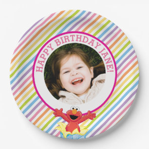Sesame Street Elmo Girl's Birthday Paper Plate