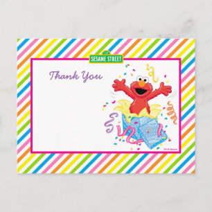 Sesame Street Elmo Girl's Birthday Postcard